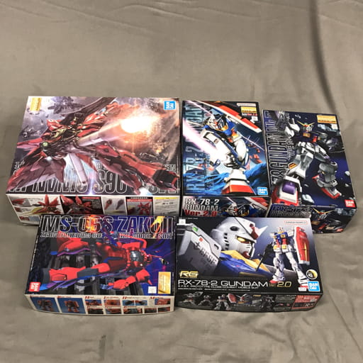 バンダイナムコ 機動戦士ガンダム MG RX-78-2 Ver.2.0 ガンダム 他 ガンダム MK-Ⅱ シナンジュ 等 セット
